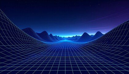 Futuristic digital landscape (1)