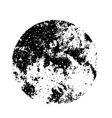 Vector Distressed circular with textured black fill.