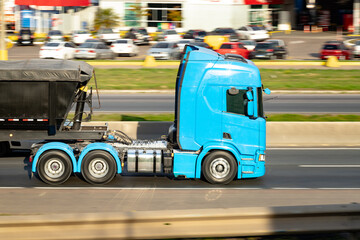 Blue Thunder: Dump Trailer on the Highway