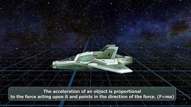Newtons 2nd law Spacecraft acceleration example