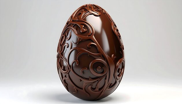 Ornate chocolate Easter egg