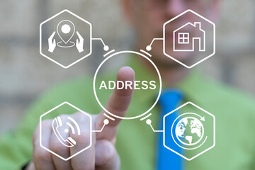 Business Contact Information Address Location Web Communication Concept. Contact us. Business...