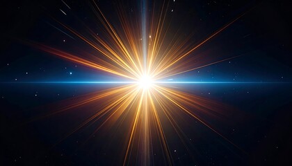 Naklejka premium Radiant celestial explosion