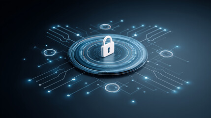 Cybersecurity protects network data with encryption, secure access, and system chip lock mechanisms