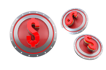 seal 3d rendered socialmedia icon