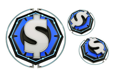 seal 3d rendered socialmedia icon