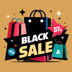 shopping bags with sale black friday