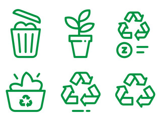 Ecology icons set. Nature icon. Eco green icons. Vector