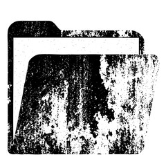 Vector Distressed folder with a grunge texture.