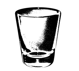 Vector Detailed vector of a drinking glass.