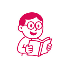 Three stylized foxes in black line art