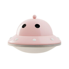 Fototapeta premium Pink spaceship toy