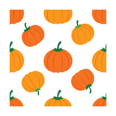 Seamless Pattern with Stylish Pumpkins for Seasonal Designs