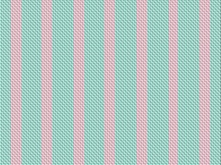 Textured vertical stripes in mint and pink.