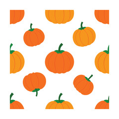 Seamless Pattern with Stylish Pumpkins for Seasonal Designs