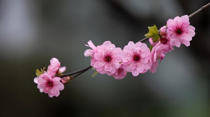 Fototapeta premium Cherry blossoms bloom on the branches