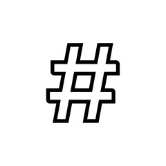 Obraz premium Hash, Pound, or Number Symbol.