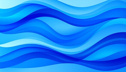 Abstract wavy blue background