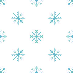 Seamless pattern of snowflakes, creating a serene and wintery aesthetic, perfect for the holiday season