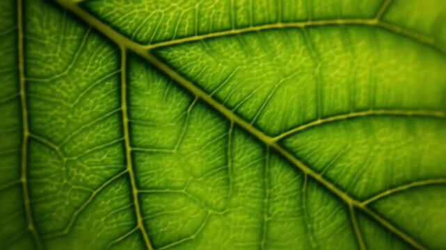 Leaf veins detailed close up