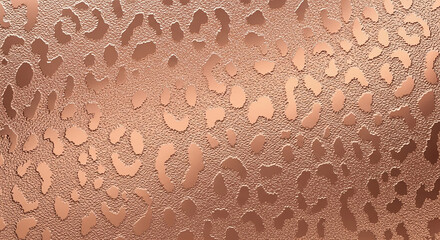 Rose gold leopard print showing luxury and glamour