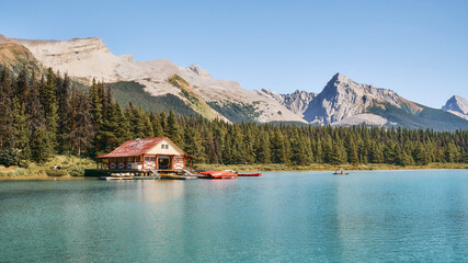 Maligne Lake in Jasper National Park, Alberta, Canada