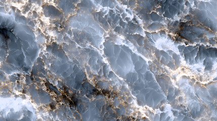 Abstract blue and gold marbled texture with organic fluid patterns