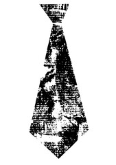 Vector Distressed of a classic necktie .