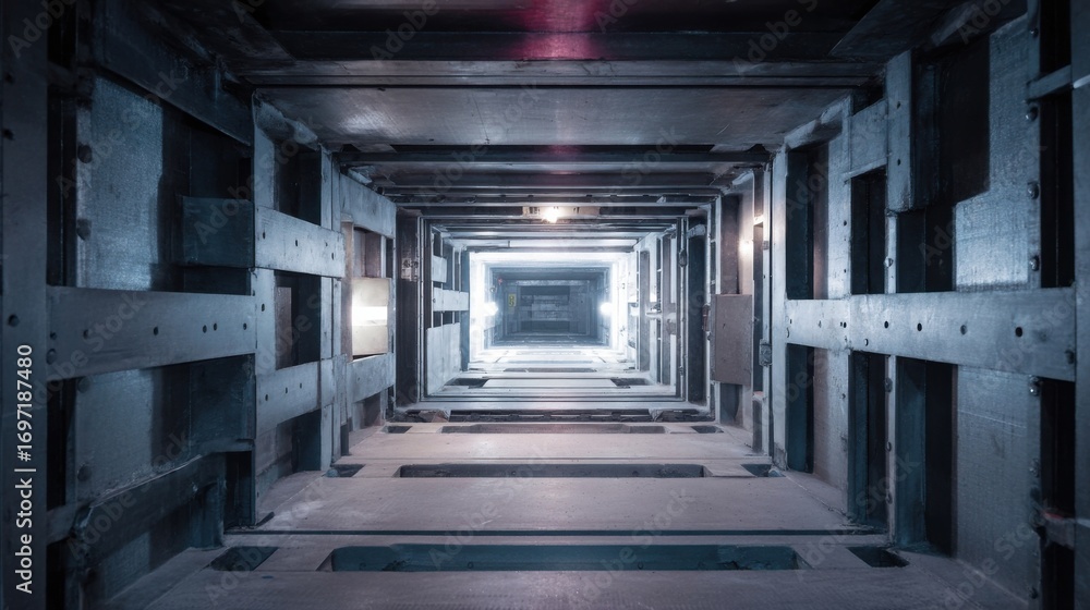 Poster the structural framework of the curing oven is examined showcasing its robust design made from advan