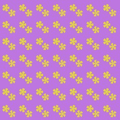 Yellow flower icon. Nature design illustration. Yellow flower petals. Seamless floral pattern.