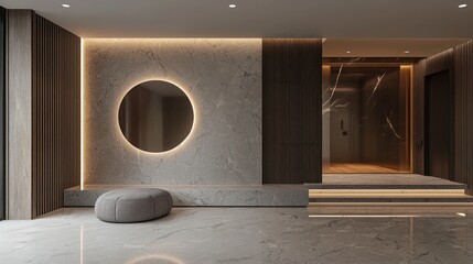 Modern interior hallway