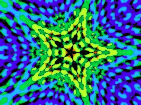 Slow flashing abstract animated video