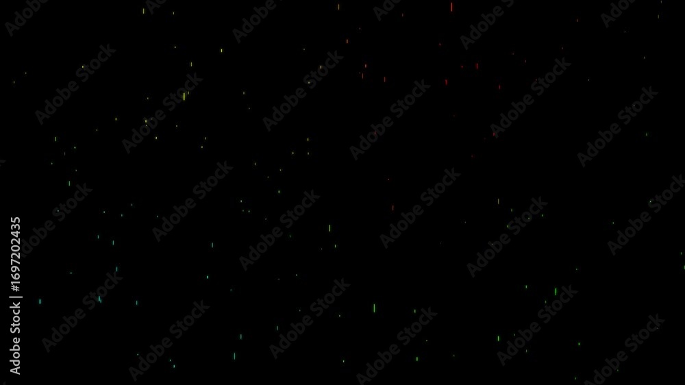 Poster gradient particles abstract background with colourful particle stars dust falling . futuristic glitt