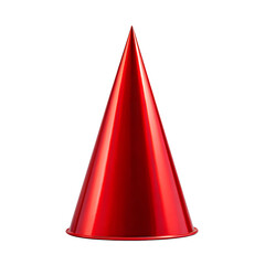 Fototapeta premium Red party cone hat isolated