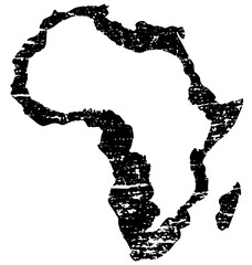 Vector Detailed black continent outline .