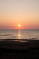千里浜なぎさドライブウェイからの夕景