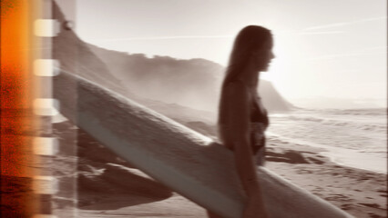 Film Roll B&W Horizontal Transition With Media Replace