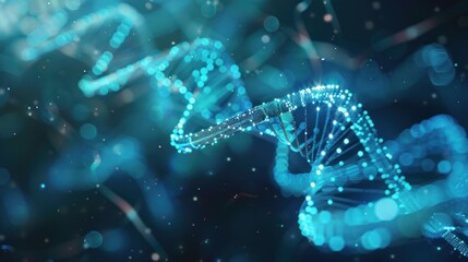 Abstract dna strand illustration