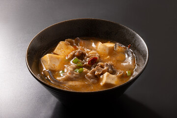 極太春雨の牛肉麻婆豆腐スープ