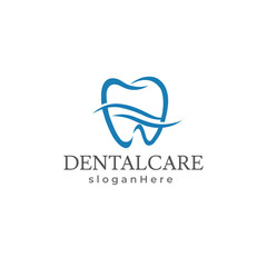 Clinic dental logo designs. Creative Dentist Logo Concept. 