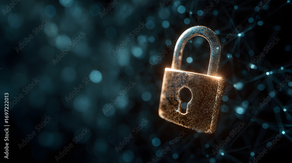 Aufkleber cyber ​​security and data protection, internet netwok security, protect busines and financial transa