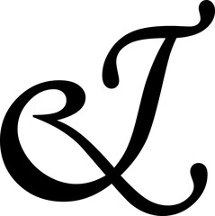 Ampersand icon modern vector illustration designed with elegant curves, minimal balance, and timeless typographic style, representing the universal symbol of “and” widely used in design, branding,