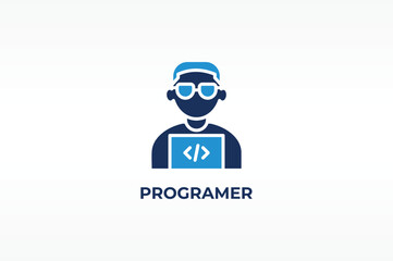 PROGRAMER vector, icon or logo sign isolated symbol illustration