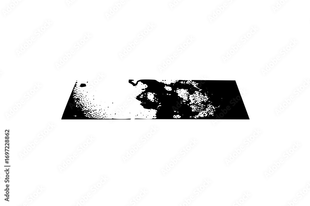 Poster vector abstract silhouette of a person in dynamic motion.