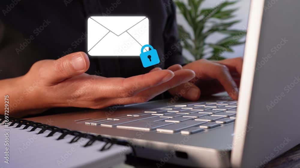 Poster business person with a magnifying glass with loading animation with dynamic cutlery icon counter