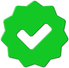 Validation and approval checkmark symbol
