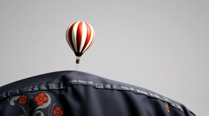 Balloon Back Fun, Tiny Launch Art, Back Fun Design, Unexpected Flight Photo, Whimsical Back Moment