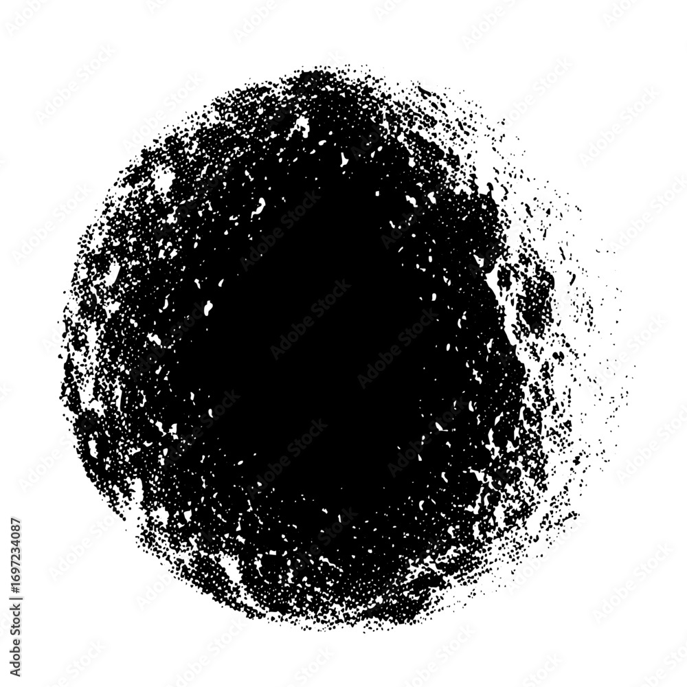 Poster vector abstract distressed circular element.