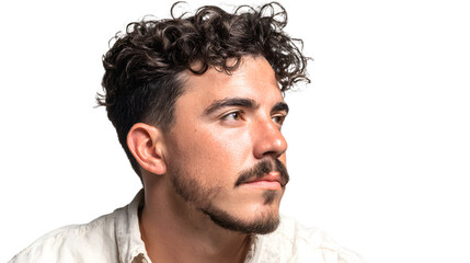 Obraz premium Hispanic man with moustache, full body