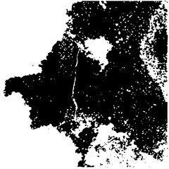 Obraz premium Vector Abstract black splatter with textured edges.